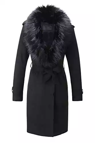 Bellivera Women's Faux Suede Leather Jackets Outwear Fleece Lined Coat Leather FF20 Black L