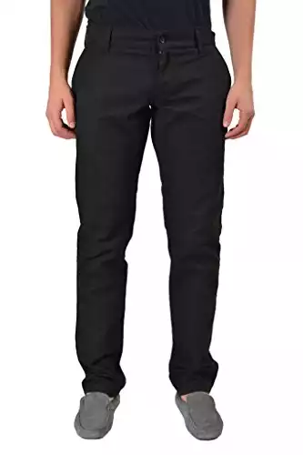 Dolce & Gabbana "14" Men's Black Flat Front Casual Pants