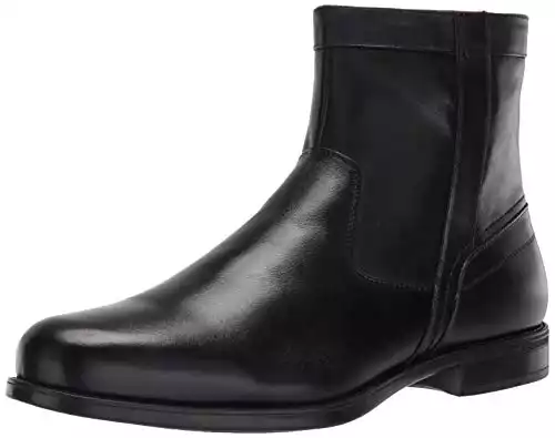 Florsheim mens Medfield Plain Toe Zip Fashion Boot, Black, 10.5 Wide US