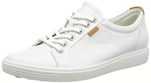 ECCO Womens Soft VII Fashion Sneaker, White