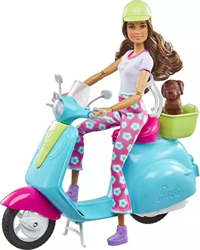 Barbie Fashionistas Doll and Scooter Travel Playset (Amazon Exclusive)